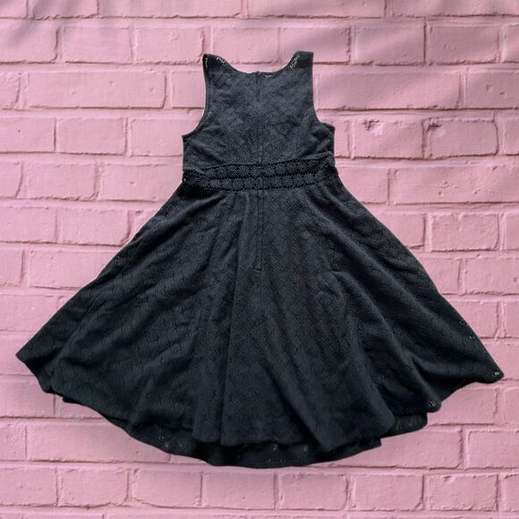 Free People‎ Daisy Waist Dress embroidered flowers eyelet sleeveless Size 4 - Picture 1 of 6